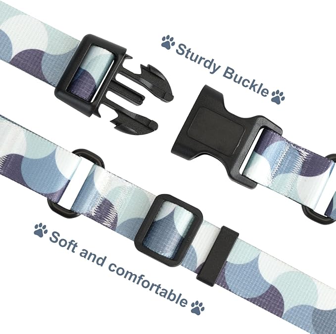 Martingale Dog Collars,Adjustable Soft Nylon Quick Release Buckle,No Pull Training Collar for Large Medium Small Dogs