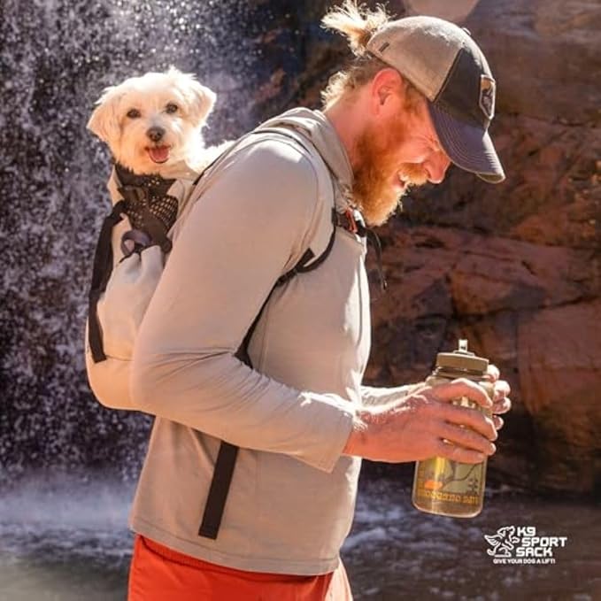 K9 Sport Sack Air 2 - Small, Jet Black - Ideal for Dogs with 13-16” Back Length - Durable, Breathable Backpack-Style Carrier - Perfect for Walks, Short Hikes & Public Transportation