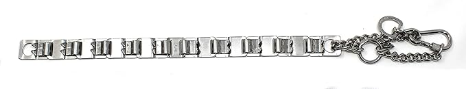 Dogline Neck Tech Stainless Steel Prong Dog Training Collar with Snap Hook Pet Pinch Collar No-Pull Collar for Dogs Made in Germany 19 inches