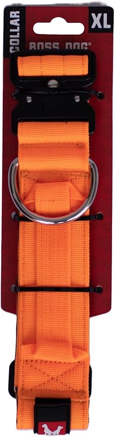 Boss Dog Tactical Collar, Hunter Orange, X-Large