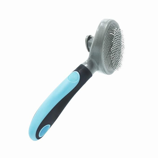 pet dog/cat necrotic, loose, knotted hair remove brush grooming comb with a self-clean button