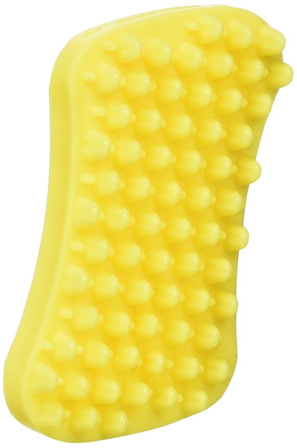 Pet + Me Multi-functional Grooming Brush for Short Hair Dog, Yellow