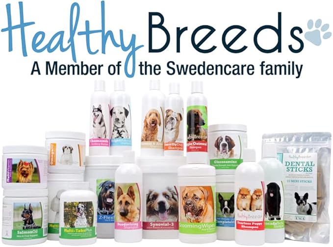Healthy Breeds German Pinscher Omega HP Fatty Acid Skin and Coat Support Soft Chews 90 Count