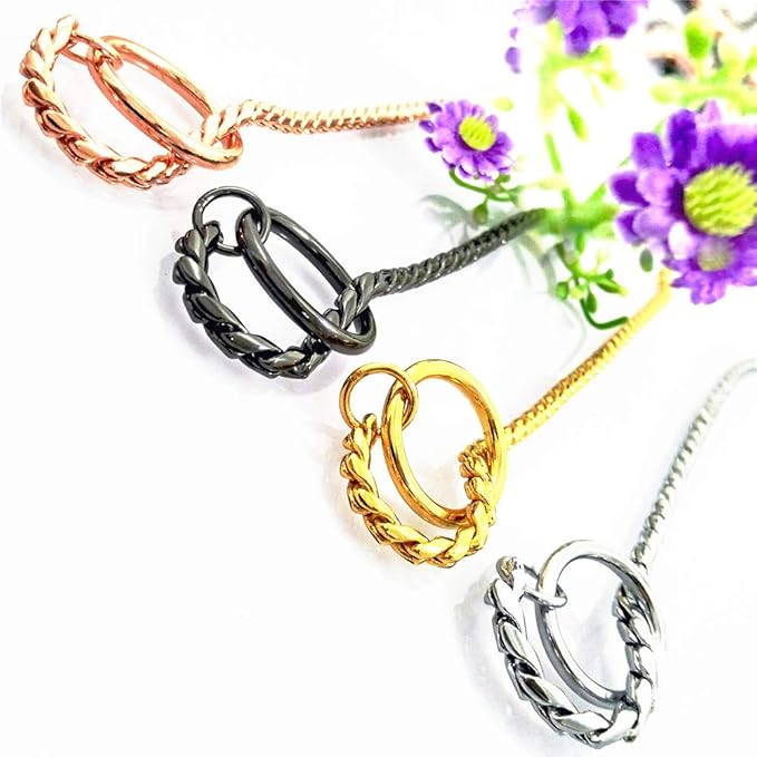 Dog P Snake Chain Chrome Plated Metal Dog Training Choke/Collar-Fully Guaranteed Against Rust Tarnish or Breakage-Recommended for Professional Training (Black, 4mm * 22")