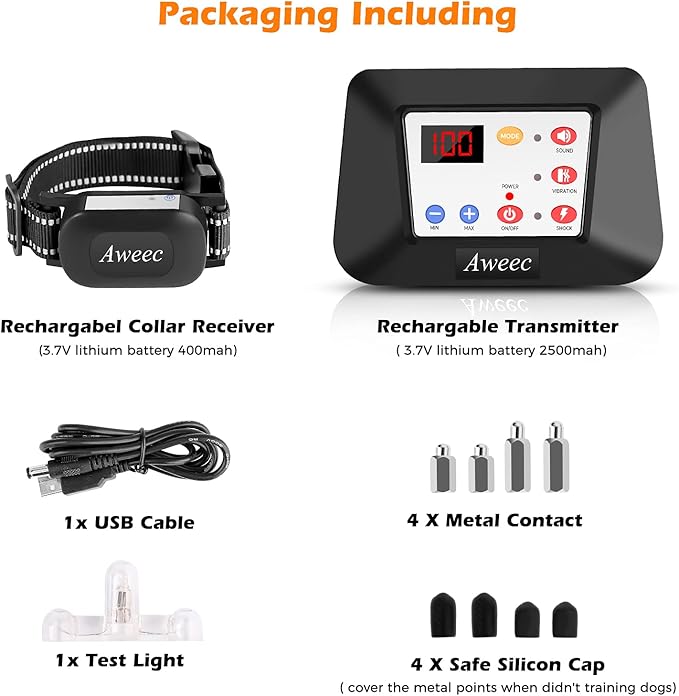 Wireless Dog Fence,Wireless Fence & Dog Training Dog 2-in-1,Electric Dog Collar Fence Wireless,Suitable of Dogs