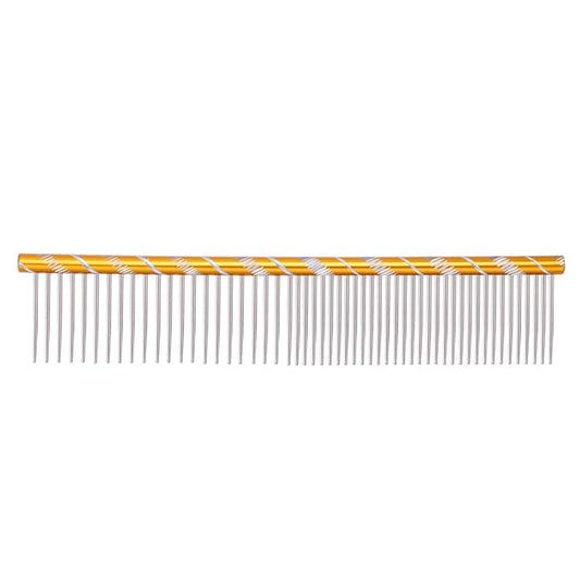 Combs for Grooming - Combs with Rounded Ends Stainless Steel Teeth Pet Comb Grooming Comb Cat Comb Metal Comb for Removing Tangles and Knots