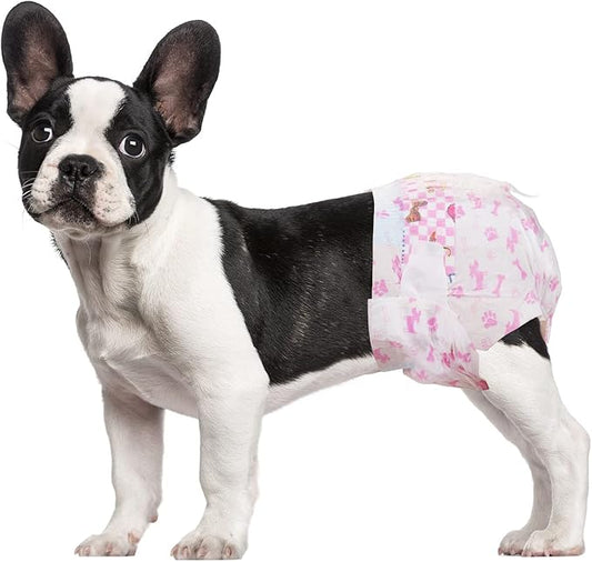 Dono Disposable Dog Diapers Female, Super Absorbent Doggie Diaper, Rapid-Dry Gel Technology Puppy Diapers, Leak-Proof Fit for Doggy Cat in Heat, Excitable Urination, Incontinence, Medium