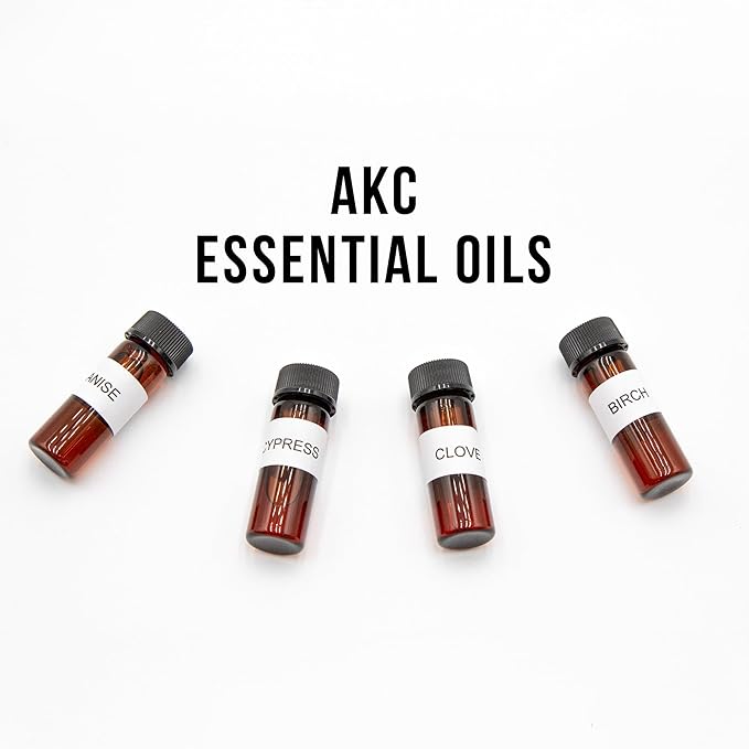 Leerburg AKC/NACSW/CKC/UKC Scent Work Refill Kits, Essential Oils & Swabs for Dog Training - Scent Work Training Essential Oils Vary with Dog Sport Kit: Anise, Clove, Birch, Cypress, Myrrh, Vetiver
