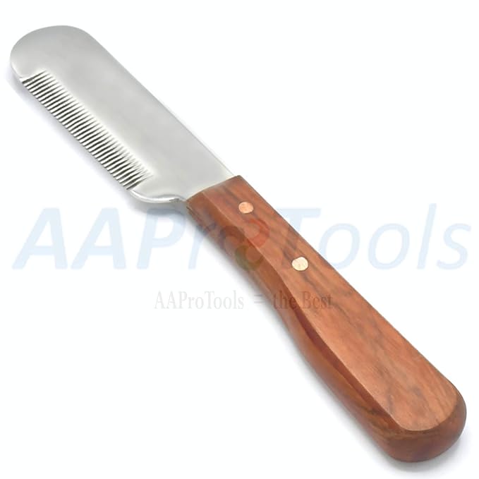 Hand Stripping Knife Pet Cat Dog Grooming Comb Hair Cut & Style Medium Size