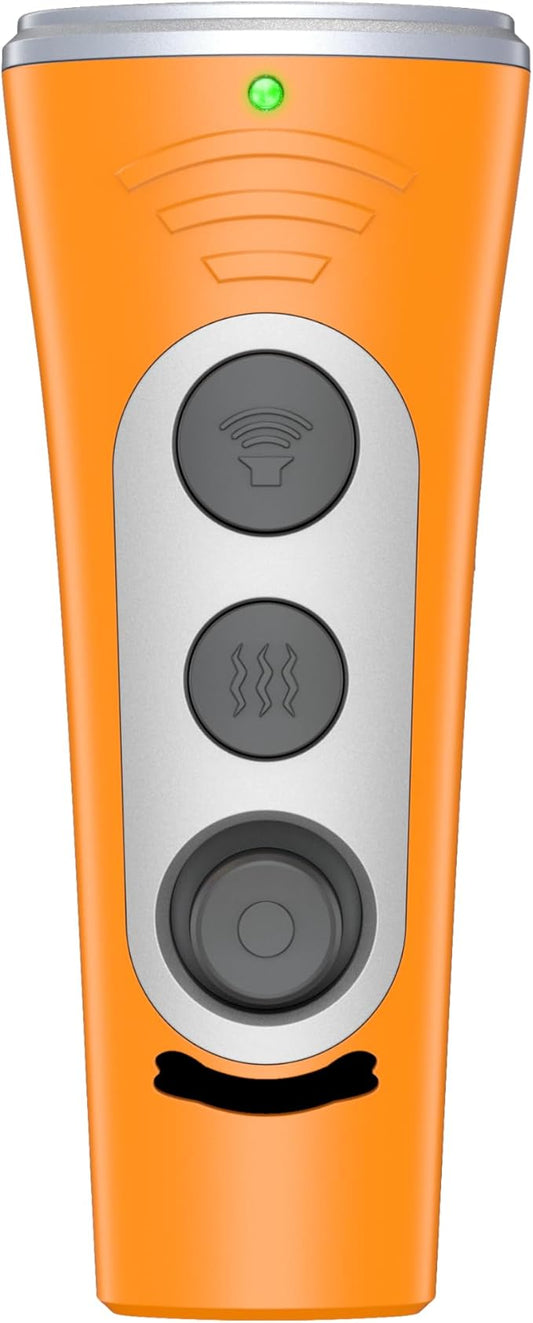 BONSO 2025 New Dog Bark Deterrent Device, 50ft Long-Range Ultrasonic Barking Control Device - Effective Anti-Barking Device to End Bad Behavior, Alternative to Shock Collars (Yellow)