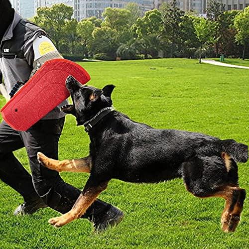 Morezi Dog Bite Sleeve Training Protection, Heavy Duty Nylon Durable, Fit Pit Bull German Shepherd Malinois, Puppy Small Dogs Training Biting Tugging War Toy - Red
