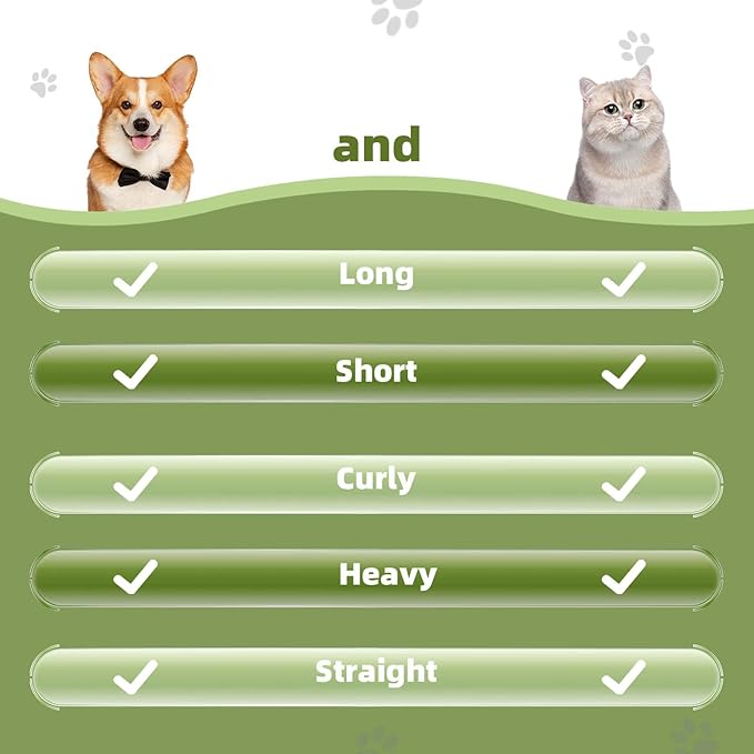 Self Cleaning Brush for Dog: Cat Slicker Brush - Pet Shedding Brushes for Long and Short Hair - Remove Loose Undercoat