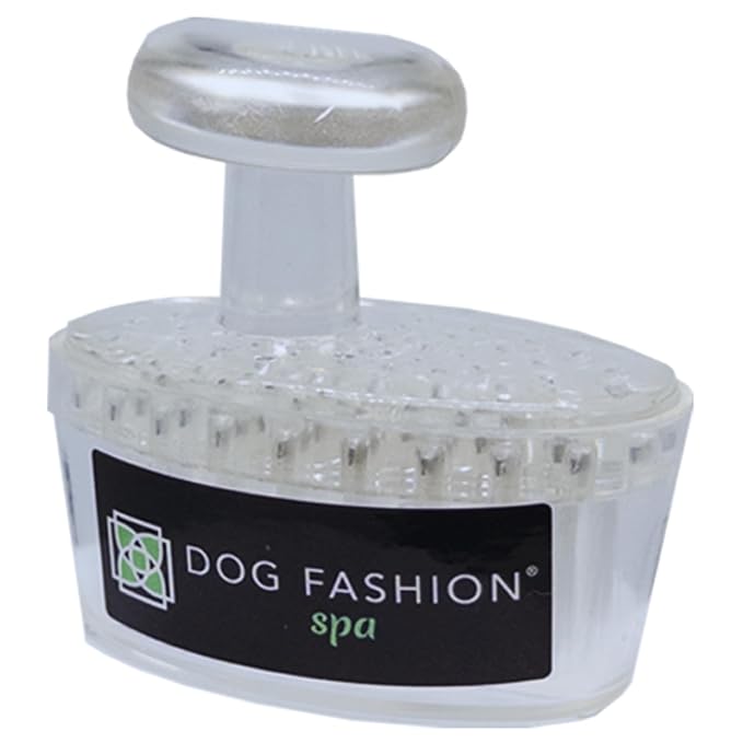 Dog Fashion Spa Ultra-Soft Paw Brush for Dogs, Gentle Paw Cleaning and Exfoliating Tool for Dirt and Dead Skin Removal, Travel-Friendly Dog Grooming Brush, 2 Inch