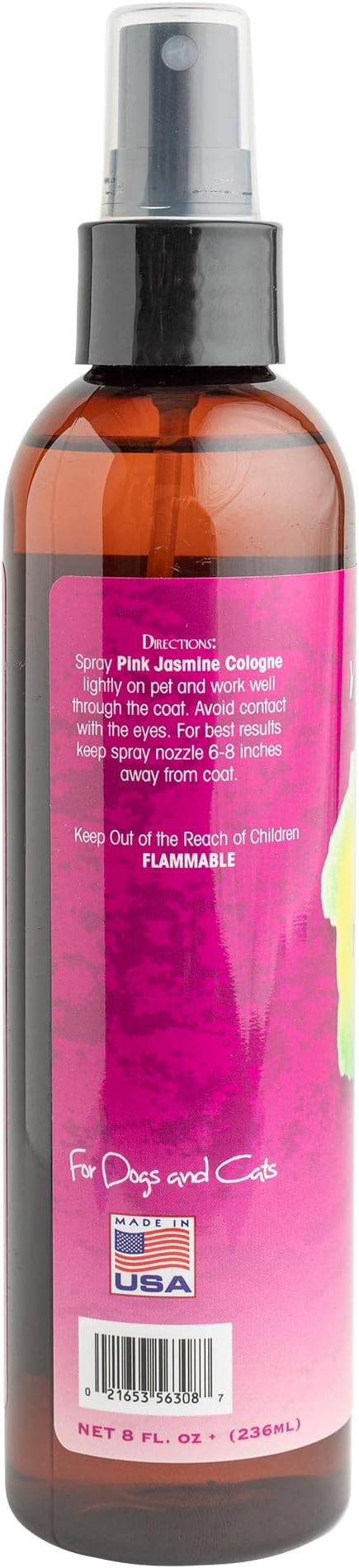 Bio-groom Pink Jasmine Dog Cologne - Deodorizing Spray, Dog Bathing Supplies, Puppy Wash, Cat & Dog Grooming Supplies, Cruelty-Free, Made in USA, Dog Perfume - 8 fl oz 1-Pack