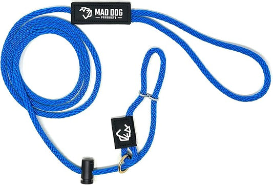 Mad Dog Products Easy Leader Dog Leash 1/4" x 10' Royal Signature Rope - Made in USA