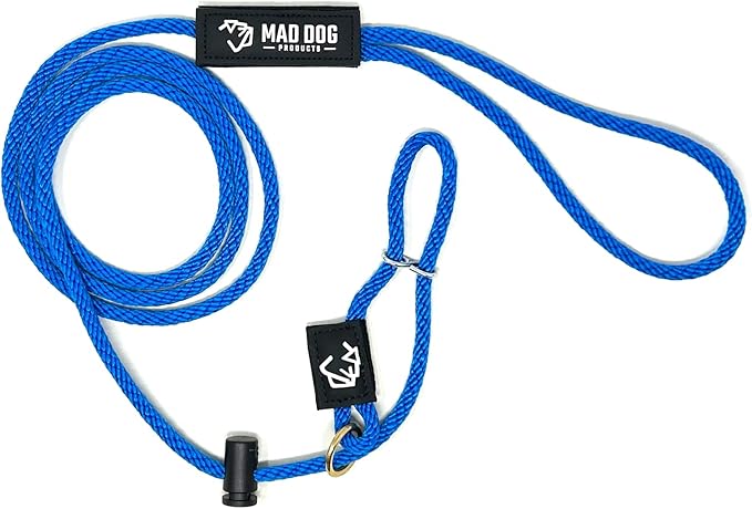 Mad Dog Products Easy Leader Dog Leash 1/4" x 15' Royal Signature Rope - Made in USA