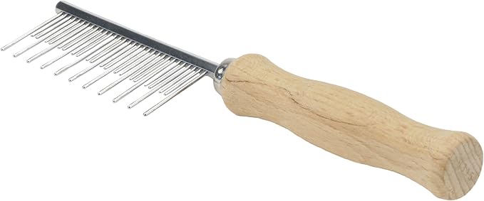 Coastal Pet Safari Dog Shedding Combs - Dog Shedding Brush for Dogs with Short and Long Hair - Different Sized Teeth for Undercoat Rake - 7" x 1"