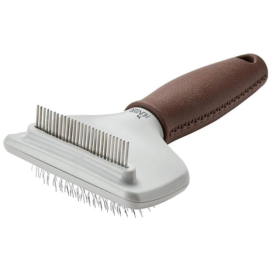 HUNTER Combination Brush Spa Slicker & Comb Dog Brush (Small (6.7 inch)