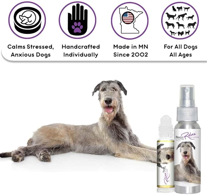 The Blissful Dog Irish Wolfhound Relax Dog Aromatherapy, 2.67-Ounce Spray