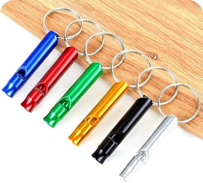 5Pcs Professional Dog Training Whistle Set, Metal Whistles for Small and Large Dogs, Stop Barking and Recall Training