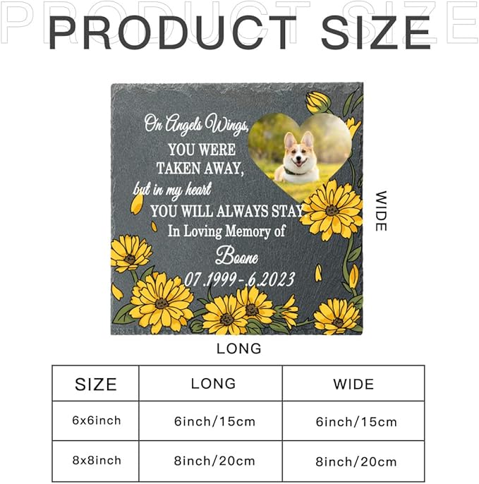 Memorial Garden Stone for Loss of Dog, Always and Forever in Our Hearts Personalized Memorial Garden Stone, Memorial Garden, Sympathy Gifts, Remembrance, Bereavement Gifts