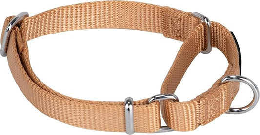 Hyhug Martingale Collar for Dogs Small Clay |Escape - Proof Heavy Duty Nylon Durable No Buckle, Ideal for Training & Daily Walks