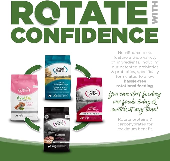 NutriSource Pure Vita Duck & Cranberry Dog Food, 25LB