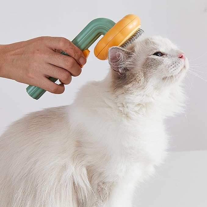 3 PCS Magic Pet Comb, Pet Grooming Brush, Cat and Dog Brush for Shedding, Pet Massage Cleaning Slicker Brushes for Dogs Cats, Shedding Brush for Short or Long Haired Cat Dogs Tangled Hair (White)