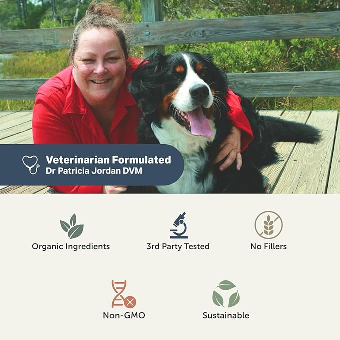 Four Leaf Rover Organ Care - Dog Digestive Support with Digestive Enzymes and Probiotics - Supports a Healthy Liver - Veterinarian Formulated - 30 Day Medium Dog Supply