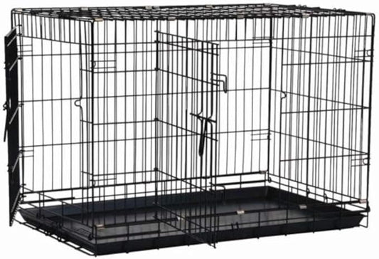 Precision Pet Products Two Door Great Crate Wire Dog Crate, 42 Inch, For Pets 70-90 lbs, With 5-Point Locking System