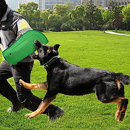 Dog Bite Sleeve Training Protection, Heavy Duty Nylon Durable, Fit Pit Bull German Shepherd Malinois, Puppy Small Dogs Training Biting Tugging War Toy - Dark Green