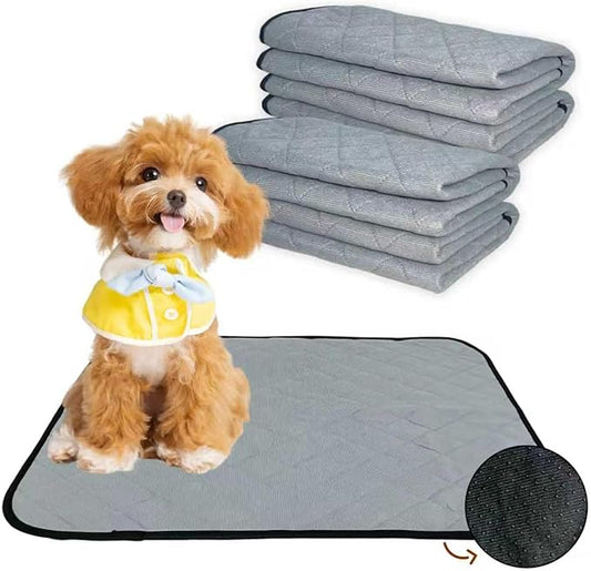 Washable Pee Pads for Dogs,Waterproof Dog Training Pads,Playpen Mat,Non-Slip Potty Pads,Super Absorbent Whelping Pads,Puppy Pad with Rounded Corn,Potty Pads (18x24(4 Pack))