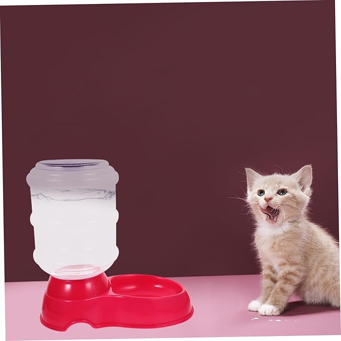 Pet Drinking Water Basin Large Dog Water Bowl Automatic Feeder -Slip Base for Outdoor Use