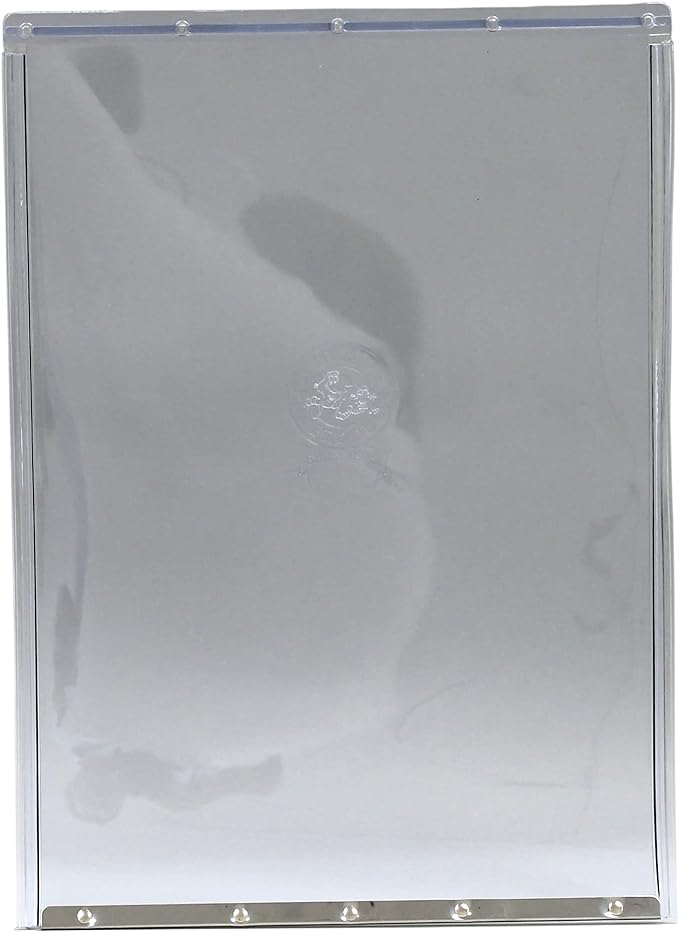 Ideal Pet Products DSPRFSL Designer Series Plastic Replacement Flap Ideal Pet Products Plastic-Aluminum, Clear, Super Large 15'' x 20''