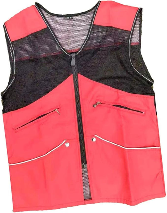 Dog Training Vest for Handlers Breathable Dog Trainer Vest for Agility Obedience Training Handler Dog Trainer Outdoor Backpacking, Red, XL