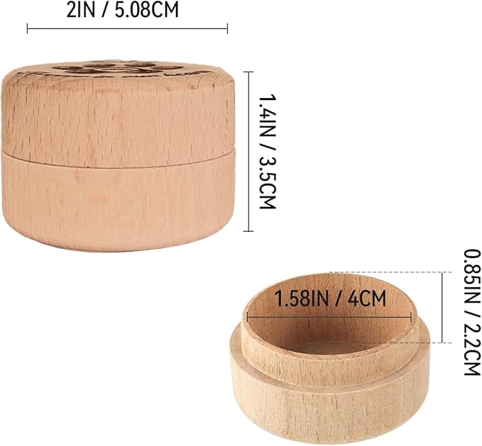 Personalized Memorial Keepsake Box for Pet Ashes and Fur, Custom Name and Date - Pet Paw Engraving Dog Cat Hair Ashes Container Memorial Urn Pet Loss Sympathy Gifts for Pet Lovers Friends
