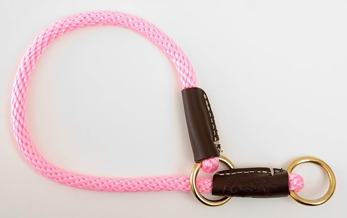 Mendota Pet Command Slip Collar - Dog Training Collar - Made in The USA - Pink - 16 in