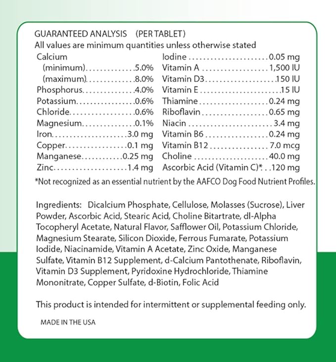 Healthy Breeds Poodle Multi-Tabs Plus Chewable Tablets 180 Count