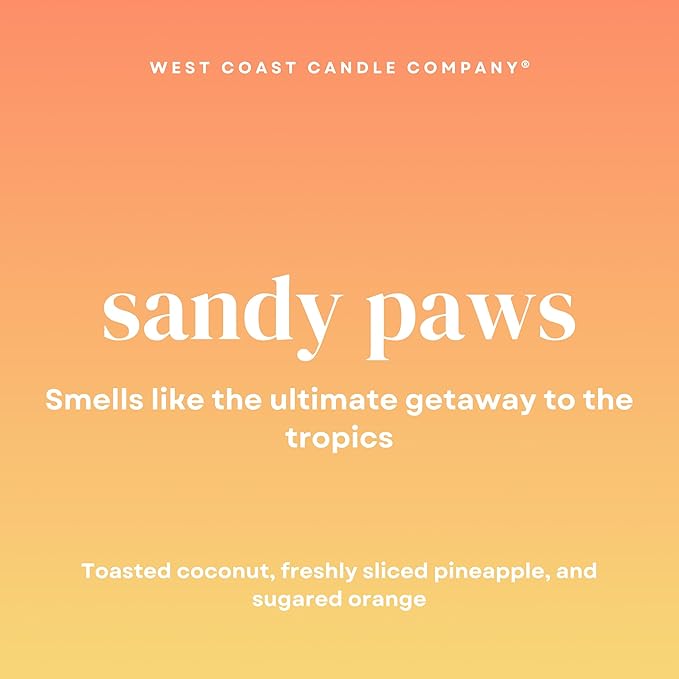 Pet Safe Wax Melts for Dogs | Non Toxic Soy Wax Melts | Natural, Paraffin-Free, Clean Burning | Odor Eliminating Wax Cubes | Sandy Paws