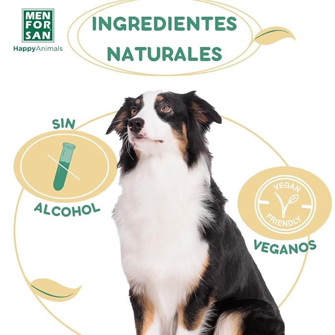 MENFORSAN Eau de Cologne Vanilla for dogs 100% Natural, Vegan-Friendly, Alcohol Free