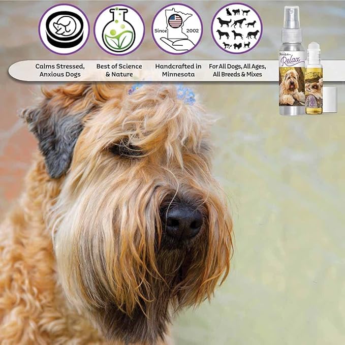 The Blissful Dog Soft Coated Wheaten Terrier Relax Dog Aromatherapy, 0.45-Ounce Roll-On