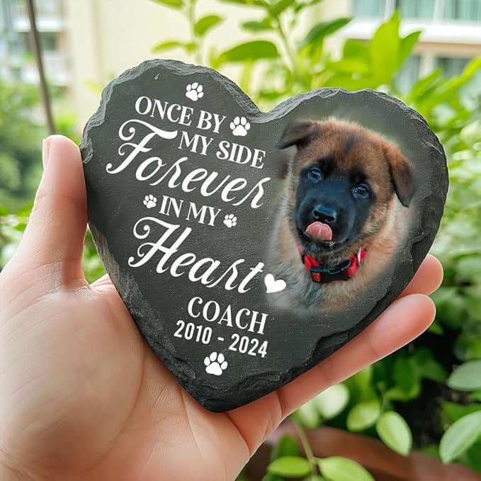 Personalized Dog Memorial Gifts for Loss of Dogs Sympathy Gift, Dog Memorial Stone, Pet Loss Gifts, Pet Memorial Stones for Dogs Cemetery Decorations for Grave, Cat Sympathy Gift, Stone 1