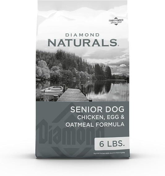 Diamond Naturals Senior Real Meat Recipe Premium Dry Dog Food With Real Cage Free Chicken 6lb