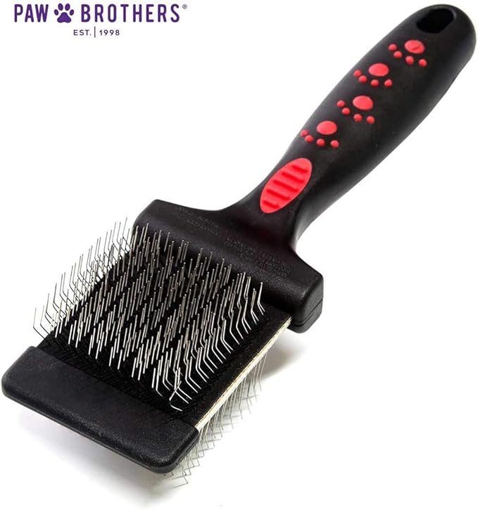 Paw Brothers Double Sided Extra Firm Flex Slicker Brush, Large