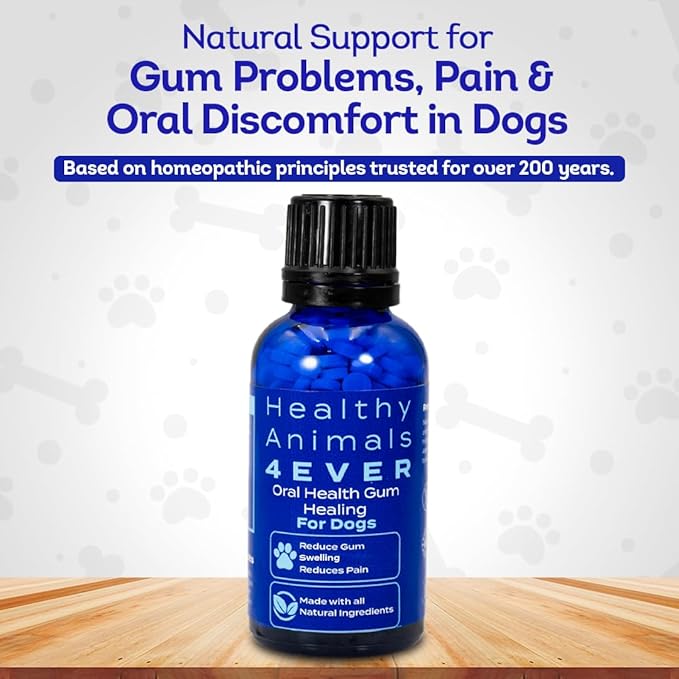HA4E - Dog Oral Health Supplement - Relieves Inflammation, Soothes Pain & Fights Gum Disease - Natural, Non-GMO, Organic, Gluten-Free & Chemical-Free - 300 Tablets