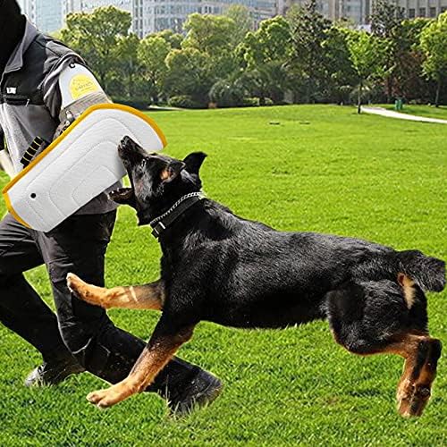 Morezi Dog Bite Sleeve Training Protection, Heavy Duty Nylon Durable, Fit Pit Bull German Shepherd Malinois, Puppy Small Dogs Training Biting Tugging War Toy - White