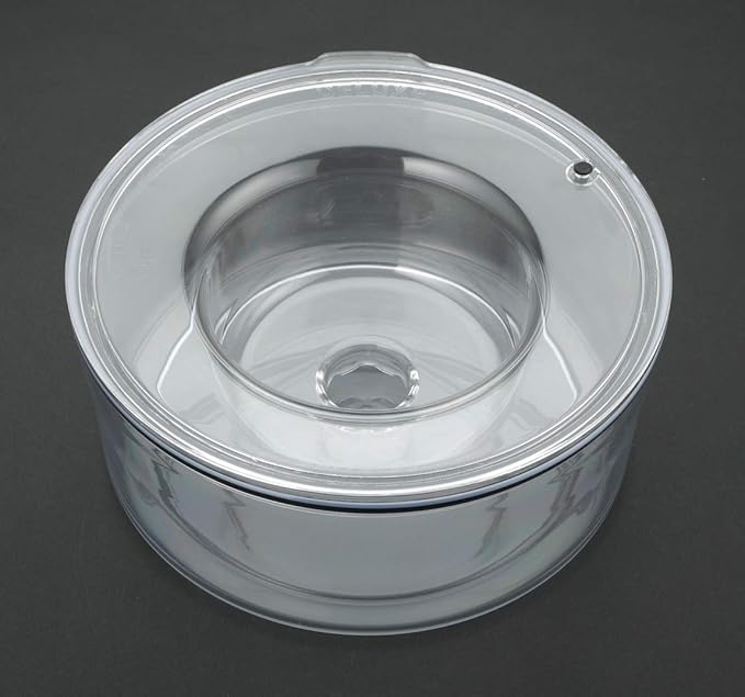 Slopper Stopper Tritan Plastic Dripless Water Bowl with Lid – Holds 1 Gal, Reduces Spills and Trails Up to 85%+, Water Bowl for Multiple Small Breed Dogs (0-20 lbs), The Original Slobber Stopper