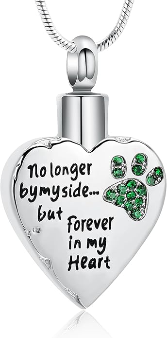 memorial jewelry Your Wings were Ready, But My Heart was Not Stainless Steel Carved Locket Cremation Urn Necklace for Pet Dog Cats