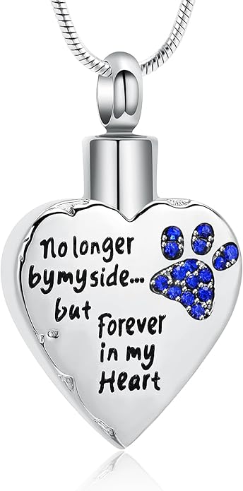 memorial jewelry Your Wings were Ready, But My Heart was Not Stainless Steel Carved Locket Cremation Urn Necklace for Pet Dog Cats