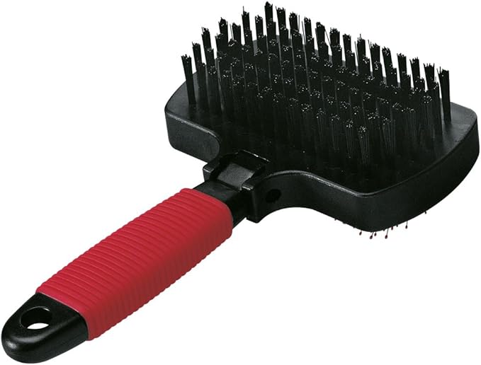 Ferplast Carder with Brush for Dogs and Cats GRO 5982, Ideal for Medium and Long-haired Animals, 17 x 10,5 x h 5 cm